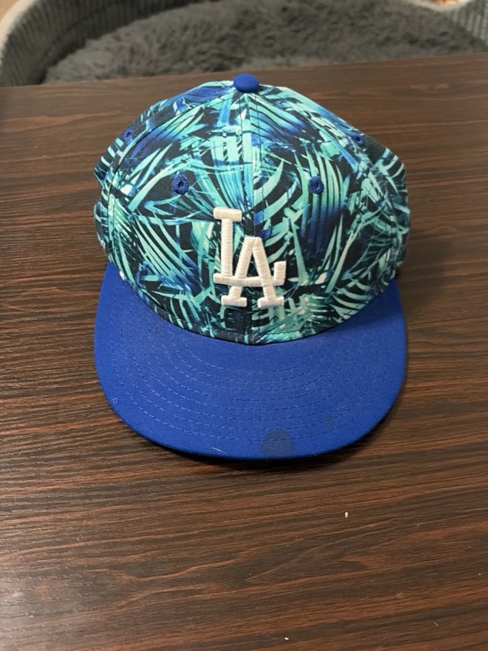 Los Angeles Dodgers Blue Tropical Snapback Hat